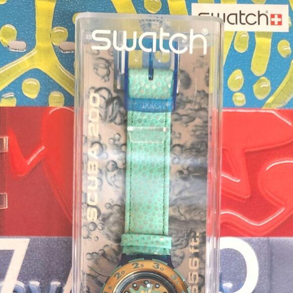 Swatch watch EN VAGUE SDN109 1994 Scuba New in case with paperwork and battery - Picture 9 of 9
